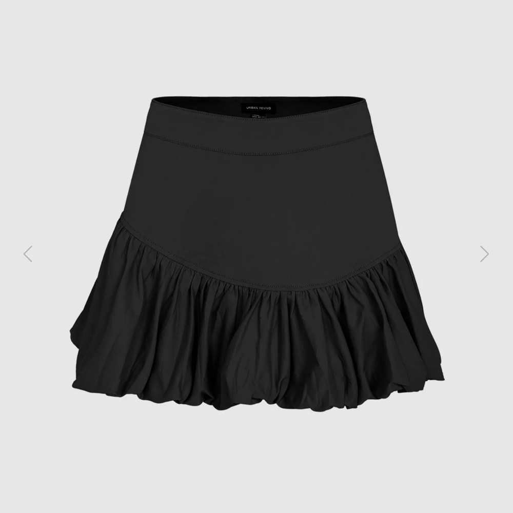 Elegant Black Women's Bubble Skirt